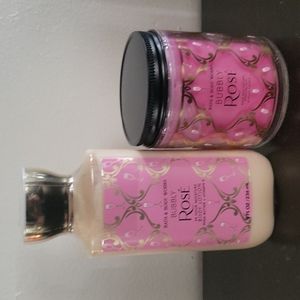 Bubbly Rose  candle and body lotion